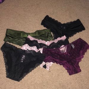 5 piece victoria secret underwear set